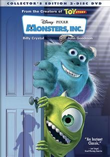 Monsters, Inc [videorecording] / Walt Disney Pictures presents a Pixar Animation Studios film ; directed by Pete Docter, David Silverman, Lee Unkrich ; produced by Darla K. Anderson ; original story by Pete Docter ... [et al.] ; screenplay by Andrew Stanton and Daniel Gerson.